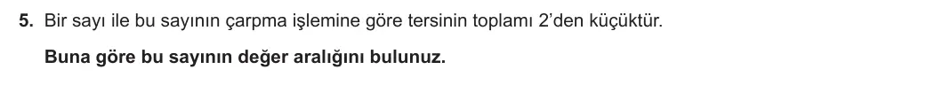 11. Sınıf Matematik 2023-2024 2. Dönem 1. Yazılı 2. Bölüm 5. Soru görseli