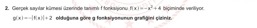 11. Sınıf Matematik 2023-2024 2. Dönem 1. Yazılı 4. Bölüm 2. Soru görseli (1/2)