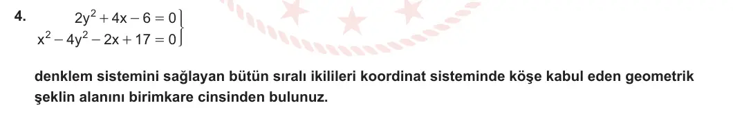 11. Sınıf Matematik 2023-2024 2. Dönem 1. Yazılı 4. Bölüm 4. Soru görseli (1/2)