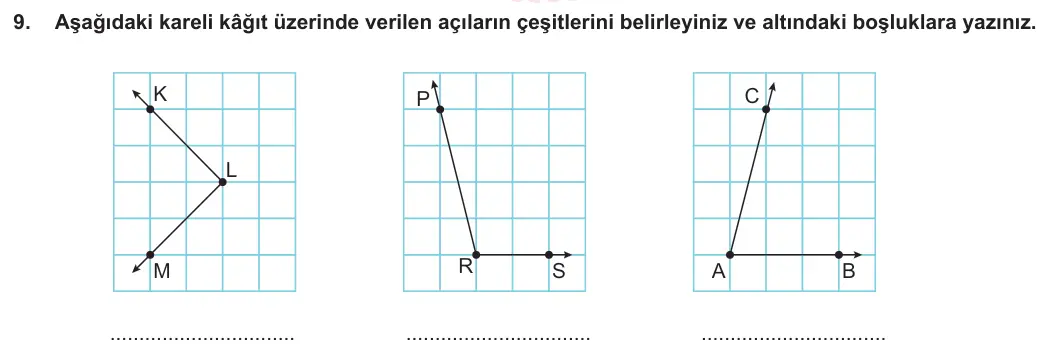 5. Sınıf Matematik 2023-2024 2. Dönem 1. Yazılı 3. Bölüm 9. Soru görseli