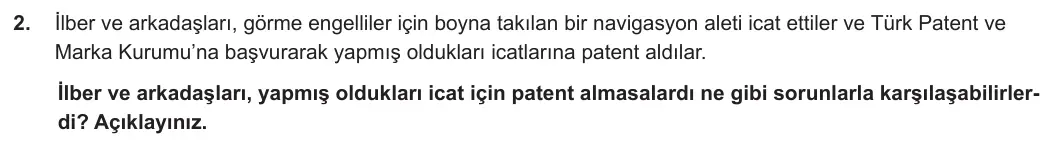 6. Sınıf Sosyal Bilgiler 2023-2024 2. Dönem 1. Yazılı 1. Bölüm 2. Soru görseli