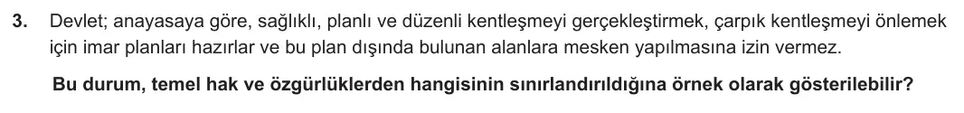 7. Sınıf Sosyal Bilgiler 2023-2024 2. Dönem 1. Yazılı 2. Bölüm 3. Soru görseli