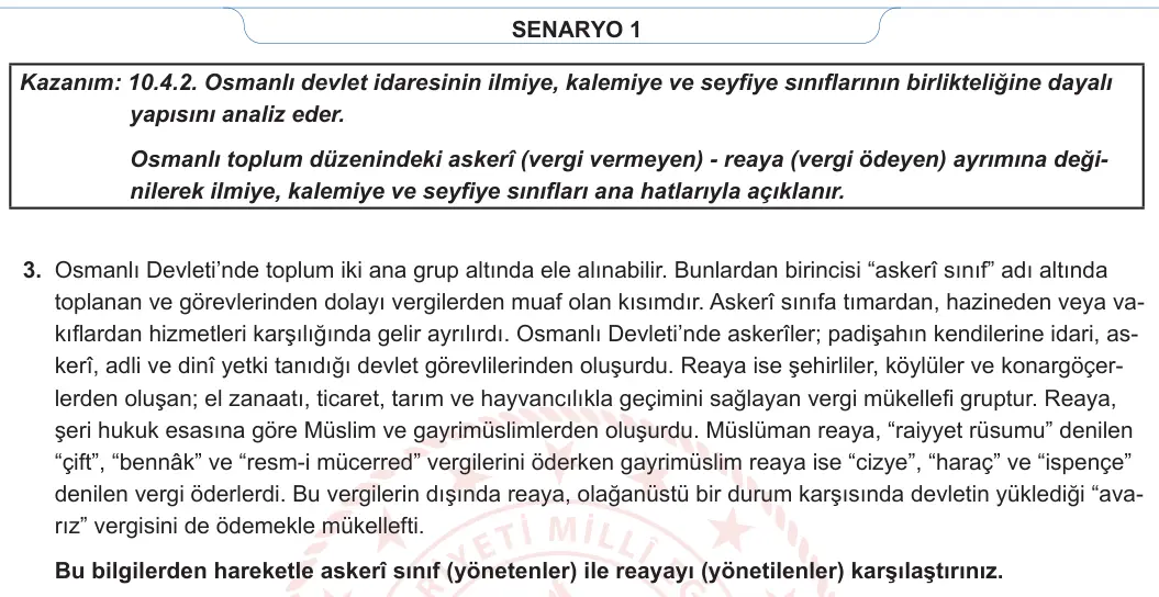 10. Sınıf Tarih 2023-2024 2. Dönem 1. Yazılı 1. Bölüm 2. Soru görseli (2/2)