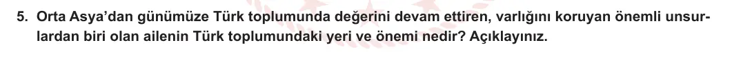 11. Sınıf Tarih 2023-2024 2. Dönem 1. Yazılı 2. Bölüm 5. Soru görseli