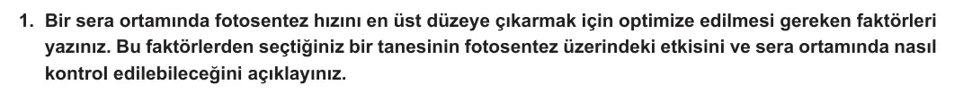 12. Sınıf Biyoloji 2023-2024 2. Dönem 2. Yazılı 2. Bölüm 1. Soru görseli