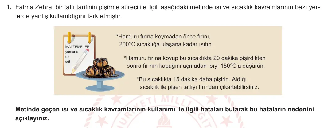 5. Sınıf Fen Bilimleri 2023-2024 2. Dönem 2. Yazılı 1. Bölüm 1. Soru görseli