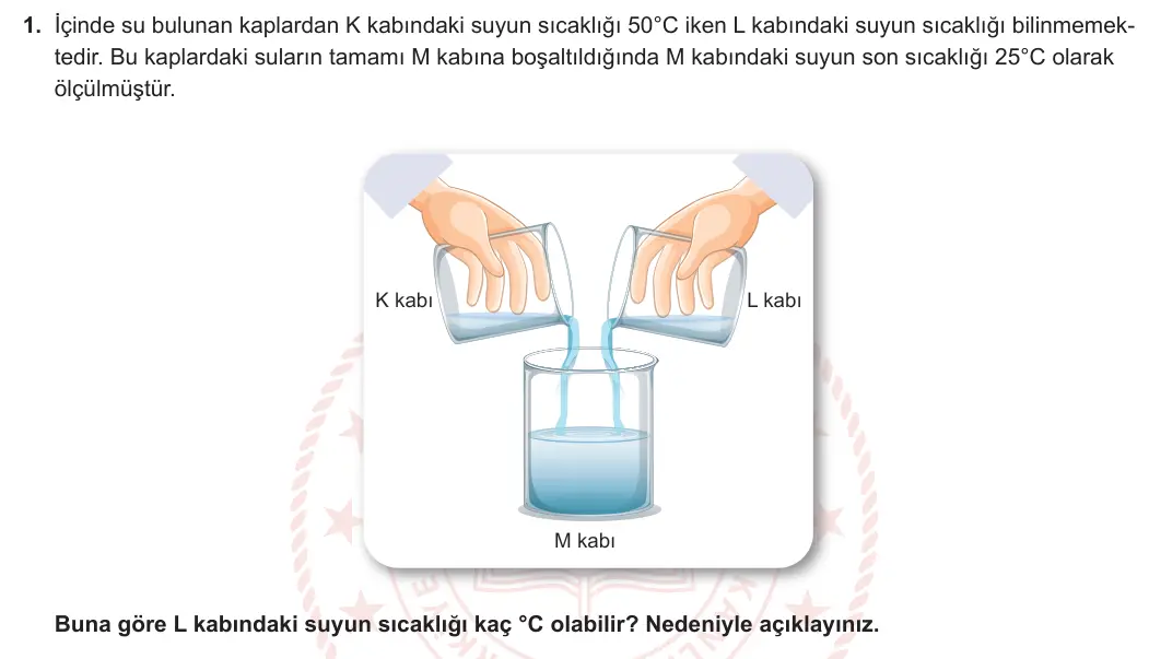 5. Sınıf Fen Bilimleri 2023-2024 2. Dönem 2. Yazılı 2. Bölüm 1. Soru görseli