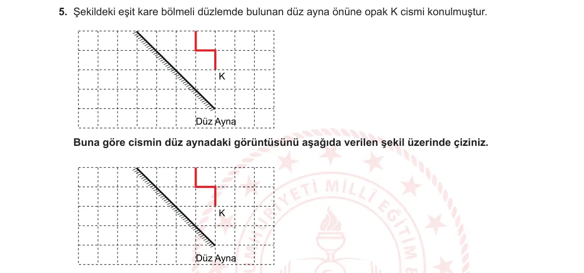 10. Sınıf Fizik 2023-2024 2. Dönem 2. Yazılı 1. Bölüm 5. Soru görseli