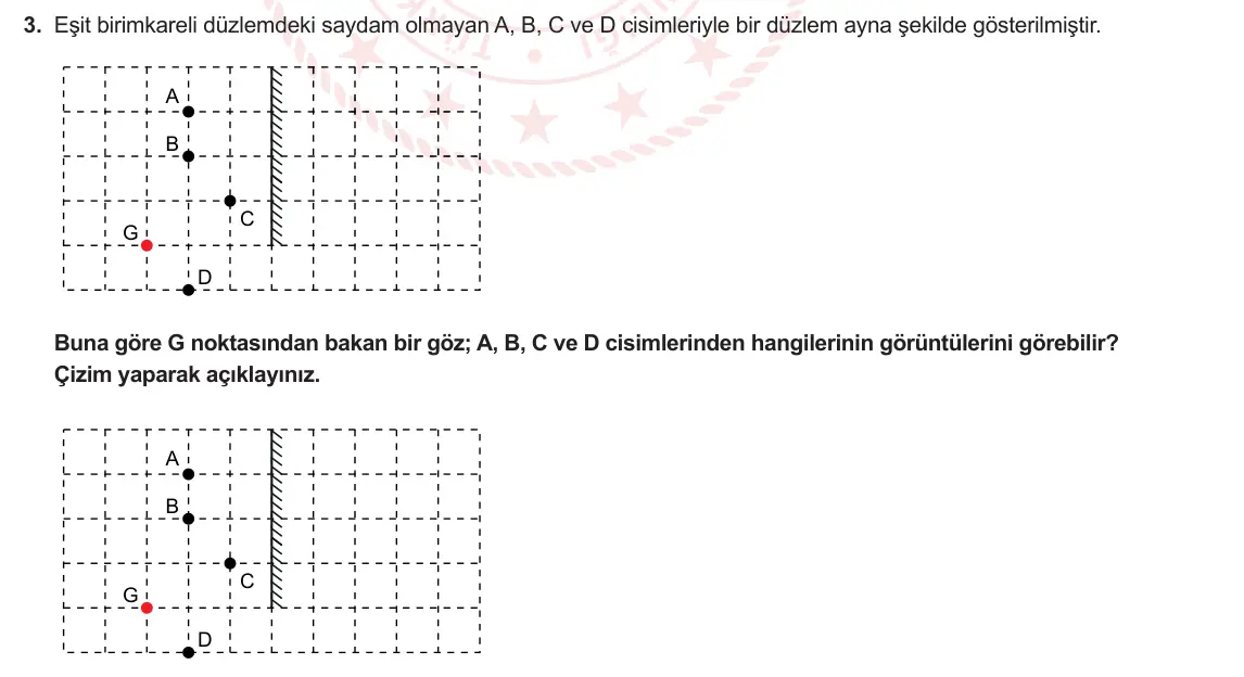 10. Sınıf Fizik 2023-2024 2. Dönem 2. Yazılı 2. Bölüm 3. Soru görseli