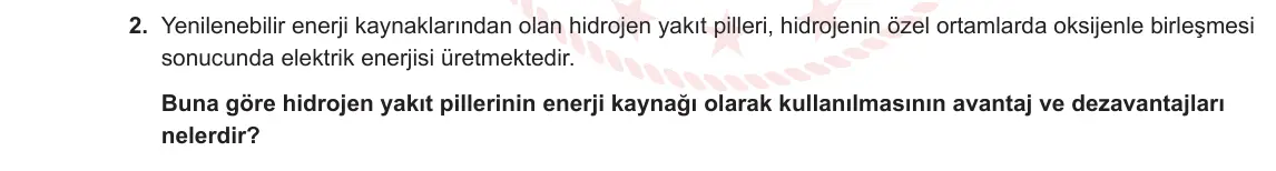 9. Sınıf Fizik 2023-2024 2. Dönem 2. Yazılı 1. Bölüm 2. Soru görseli