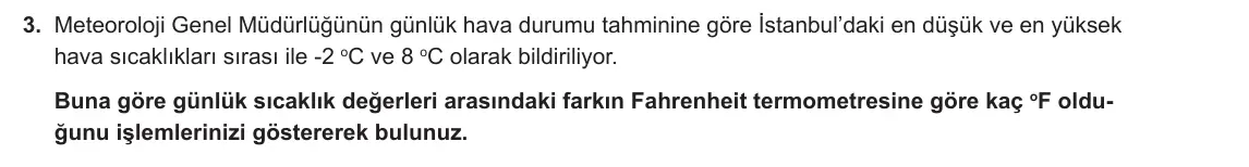 9. Sınıf Fizik 2023-2024 2. Dönem 2. Yazılı 1. Bölüm 3. Soru görseli