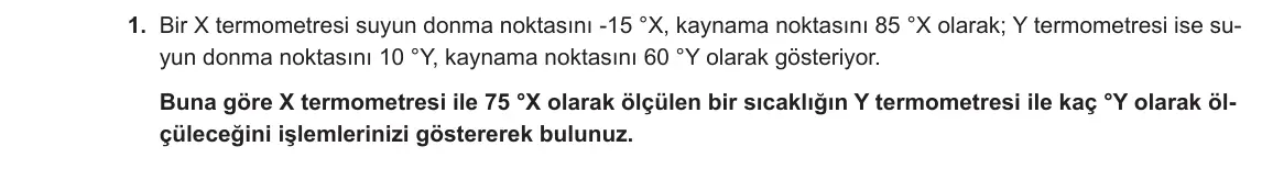 9. Sınıf Fizik 2023-2024 2. Dönem 2. Yazılı 2. Bölüm 1. Soru görseli