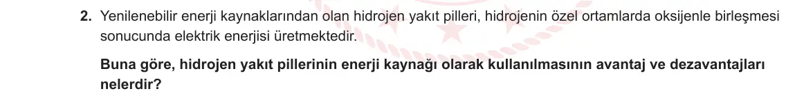 9. Sınıf Fizik 2023-2024 2. Dönem 2. Yazılı 3. Bölüm 2. Soru görseli