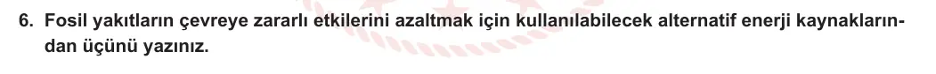 12. Sınıf Kimya 2023-2024 2. Dönem 2. Yazılı 2. Bölüm 6. Soru görseli