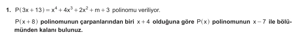 10. Sınıf Matematik 2023-2024 2. Dönem 2. Yazılı 3. Bölüm 1. Soru görseli