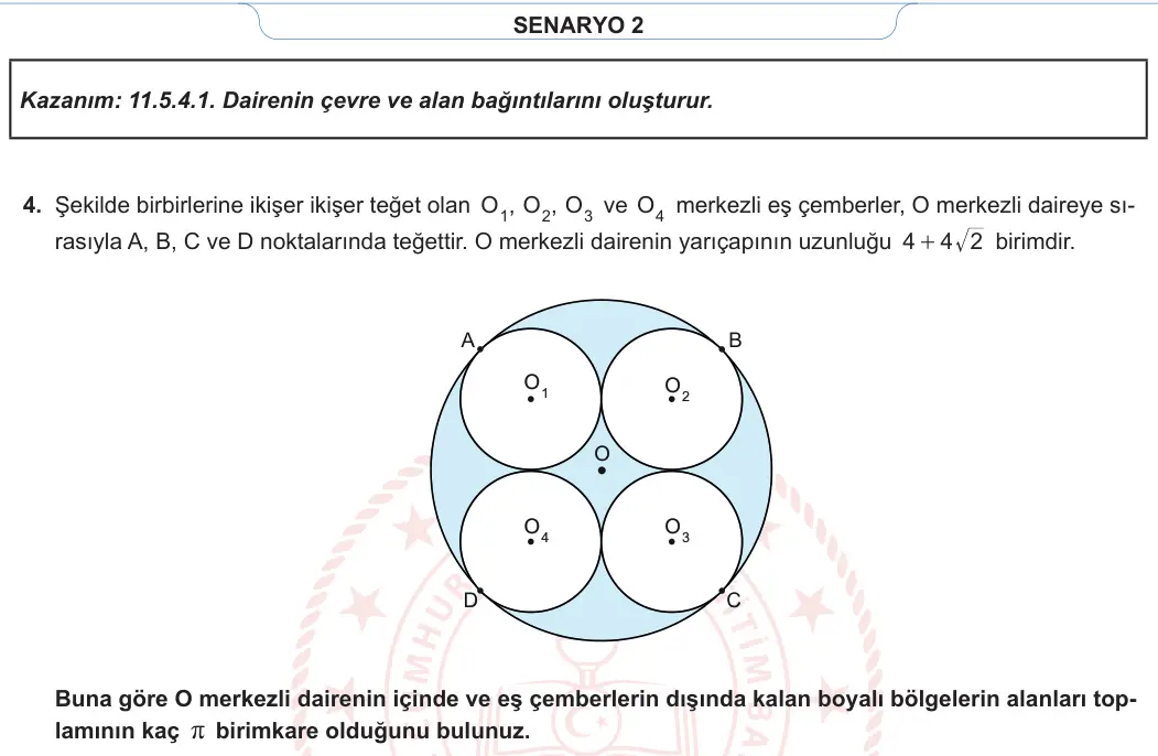 11. Sınıf Matematik 2023-2024 2. Dönem 2. Yazılı 4. Bölüm 3. Soru görseli (2/2)