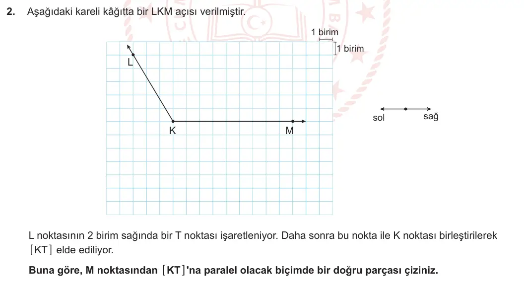 5. Sınıf Matematik 2023-2024 2. Dönem 2. Yazılı 2. Bölüm 2. Soru görseli