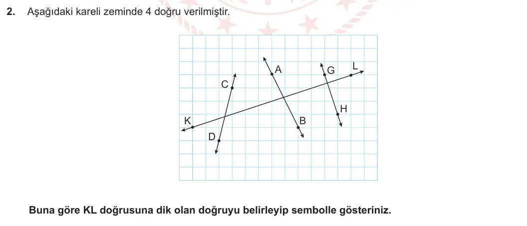 5. Sınıf Matematik 2023-2024 2. Dönem 2. Yazılı 3. Bölüm 2. Soru görseli