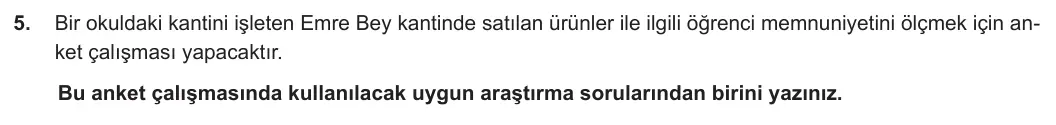 5. Sınıf Matematik 2023-2024 2. Dönem 2. Yazılı 3. Bölüm 5. Soru görseli