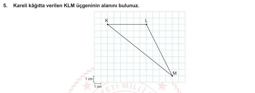6. Sınıf Matematik 2023-2024 2. Dönem 2. Yazılı 3. Bölüm 5. Soru görseli