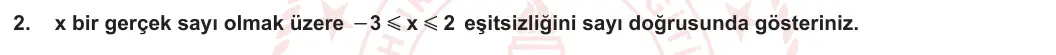 8. Sınıf Matematik 2023-2024 2. Dönem 2. Yazılı 1. Bölüm 2. Soru görseli