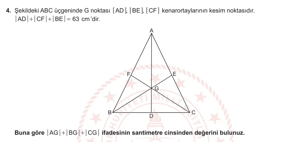 9. Sınıf Matematik 2023-2024 2. Dönem 2. Yazılı 2. Bölüm 4. Soru görseli