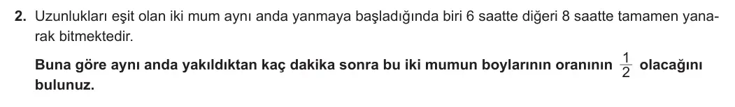 9. Sınıf Matematik 2023-2024 2. Dönem 2. Yazılı 4. Bölüm 2. Soru görseli