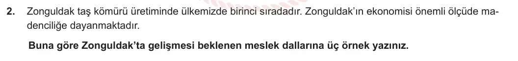 5. Sınıf Sosyal Bilgiler 2023-2024 2. Dönem 2. Yazılı 2. Bölüm 2. Soru görseli