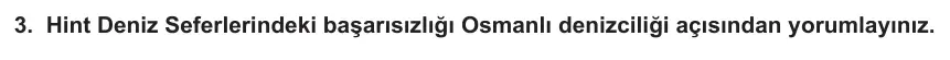 10. Sınıf Tarih 2023-2024 2. Dönem 2. Yazılı 2. Bölüm 3. Soru görseli (1/2)
