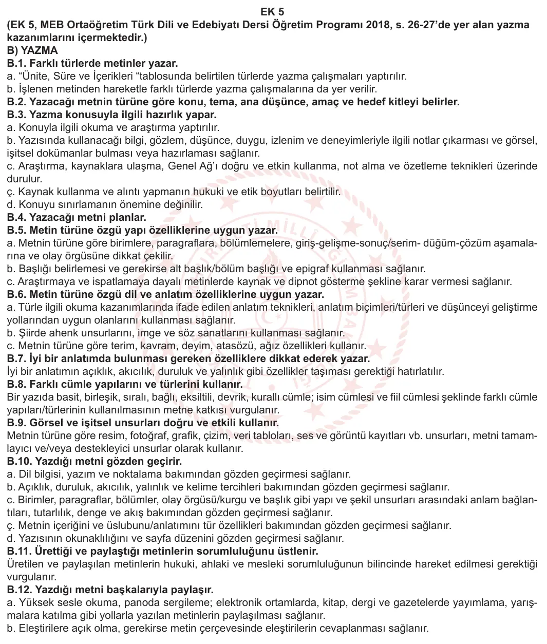 10. Sınıf Türk Dili ve Edebiyatı 2023-2024 2. Dönem 2. Yazılı 2. Bölüm 6. Soru görseli (2/2)