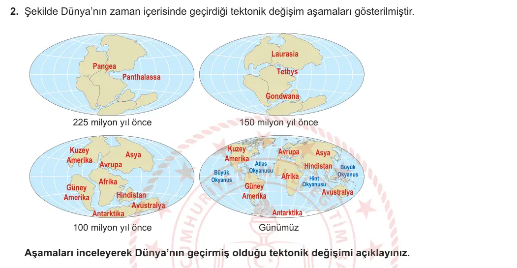 10. Sınıf Coğrafya 2024-2025 1. Dönem 1. Yazılı 2. Soru görseli (1/2)