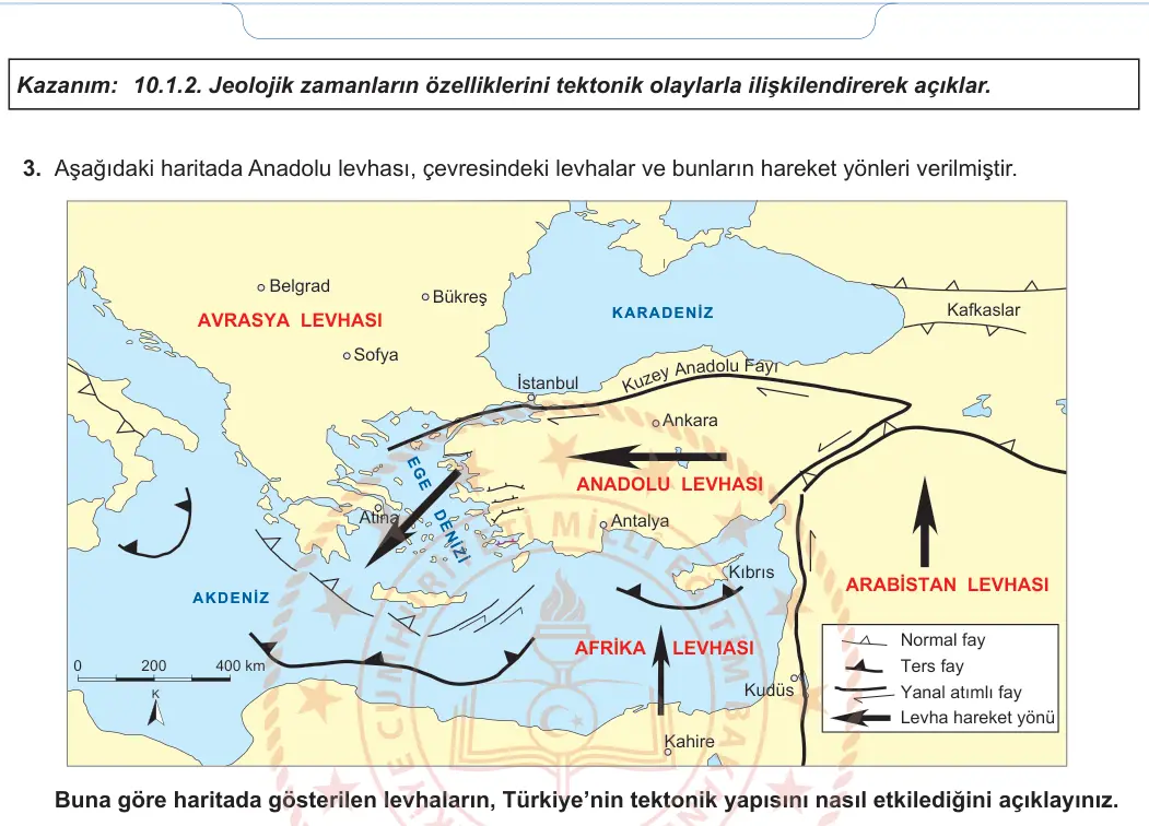 10. Sınıf Coğrafya 2024-2025 1. Dönem 1. Yazılı 2. Soru görseli (2/2)