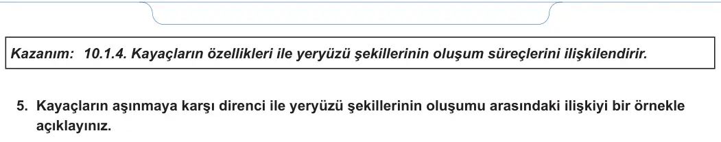10. Sınıf Coğrafya 2024-2025 1. Dönem 1. Yazılı 4. Soru görseli (2/2)