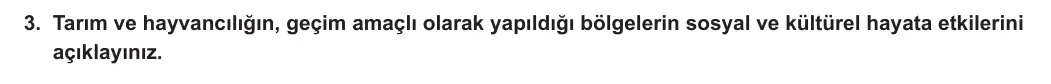 12. Sınıf Coğrafya 2024-2025 1. Dönem 1. Yazılı 3. Soru görseli