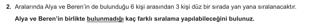 10. Sınıf Matematik 2024-2025 1. Dönem 1. Yazılı 2. Soru görseli