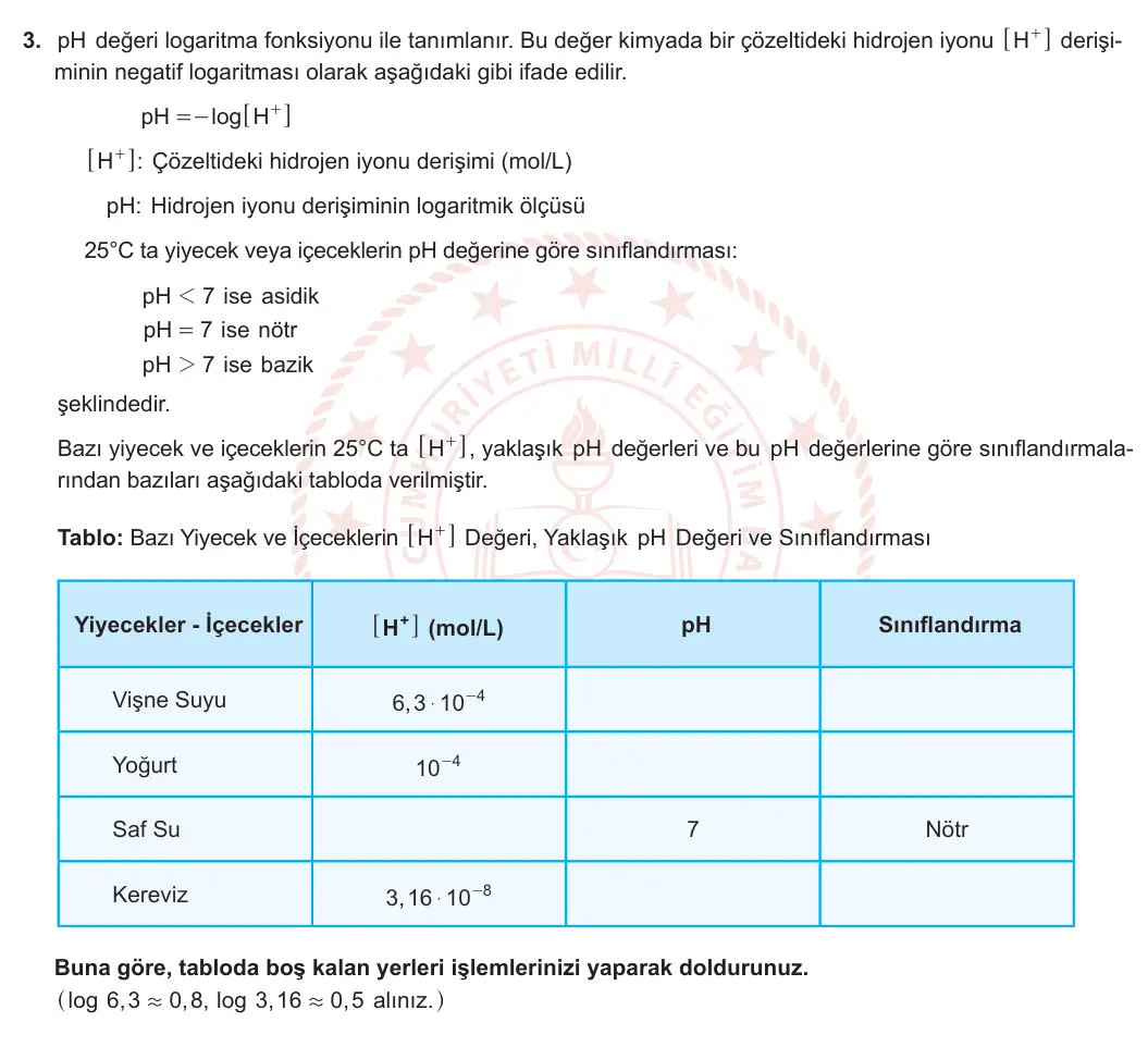 12. Sınıf Matematik 2024-2025 1. Dönem 1. Yazılı 3. Soru görseli