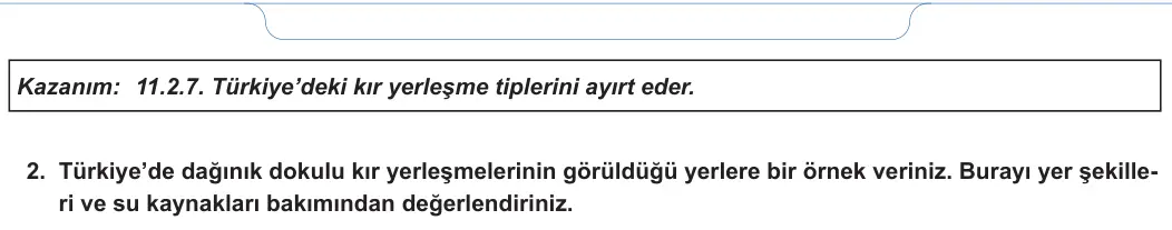 11. Sınıf Coğrafya 2024-2025 1. Dönem 2. Yazılı 1. Soru görseli (2/2)