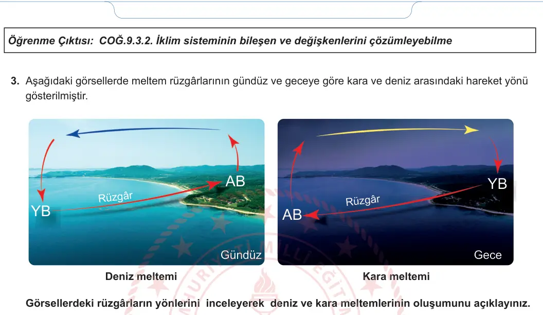 9. Sınıf Coğrafya 2024-2025 1. Dönem 2. Yazılı 2. Soru görseli (2/2)