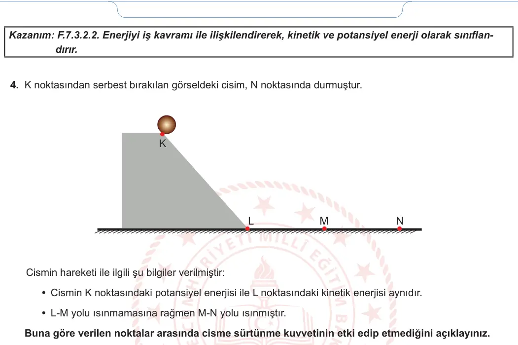 7. Sınıf Fen Bilimleri 2024-2025 1. Dönem 2. Yazılı 3. Soru görseli (2/2)