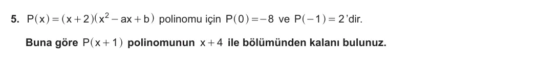 10. Sınıf Matematik 2024-2025 1. Dönem 2. Yazılı 5. Soru görseli