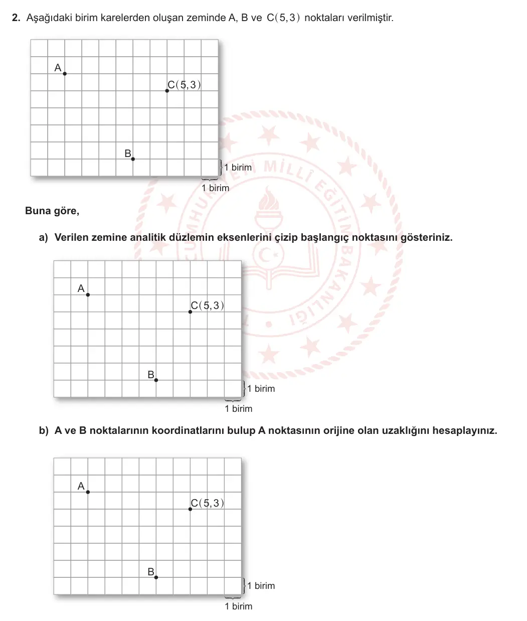 11. Sınıf Matematik 2024-2025 1. Dönem 2. Yazılı 2. Soru görseli