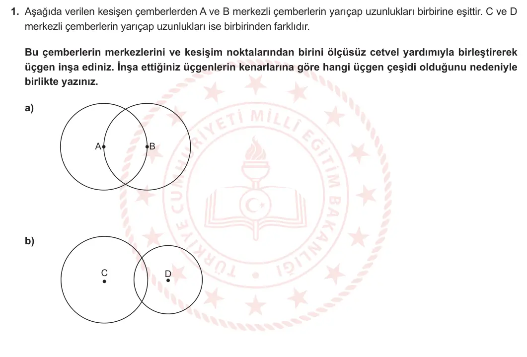 5. Sınıf Matematik 2024-2025 1. Dönem 2. Yazılı 1. Soru görseli