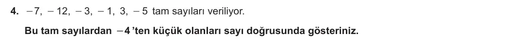 6. Sınıf Matematik 2024-2025 1. Dönem 2. Yazılı 4. Soru görseli