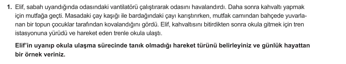 9. Sınıf Fizik 2024-2025 2. Dönem 1. Yazılı 1. Soru görseli