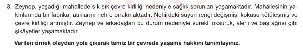 5. Sınıf Sosyal Bilgiler 2024-2025 2. Dönem 1. Yazılı 3. Soru görseli