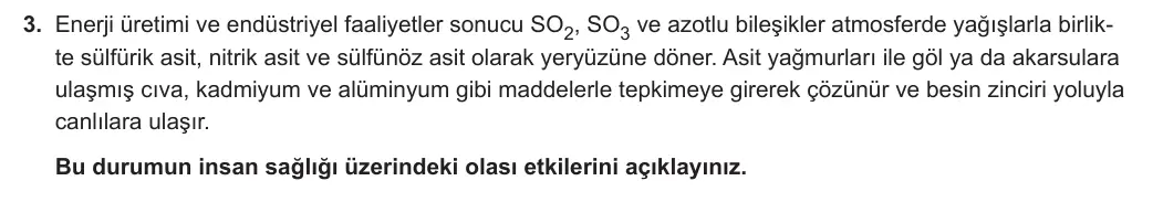 10. Sınıf Biyoloji 2024-2025 2. Dönem 2. Yazılı 3. Soru görseli