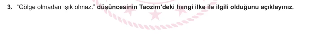 12. Sınıf Din Kültürü ve Ahlak Bilgisi 2024-2025 2. Dönem 2. Yazılı 3. Soru görseli