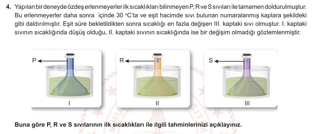 5. Sınıf Fen Bilimleri 2024-2025 2. Dönem 2. Yazılı 4. Soru görseli
