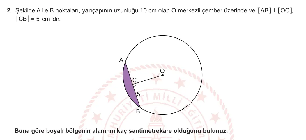 11. Sınıf Matematik 2024-2025 2. Dönem 2. Yazılı 2. Soru görseli