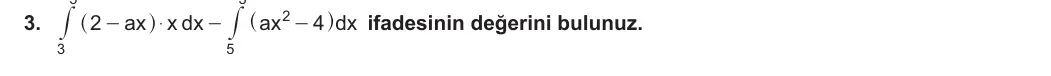 12. Sınıf Matematik 2024-2025 2. Dönem 2. Yazılı 3. Soru görseli